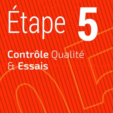 Le processus de contrôle et de validation de la qualité s'effectue par l'assemblage à blanc des différents composants, par des tests en usine ainsi que par un contrôle final de la conformité aux plans et aux spécifications approuvés par le client.