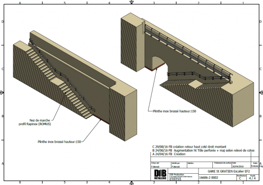 plan pour implantation Gardes Corps type RER SNCF plan pour implantation Gardes Corps type RER SNCF